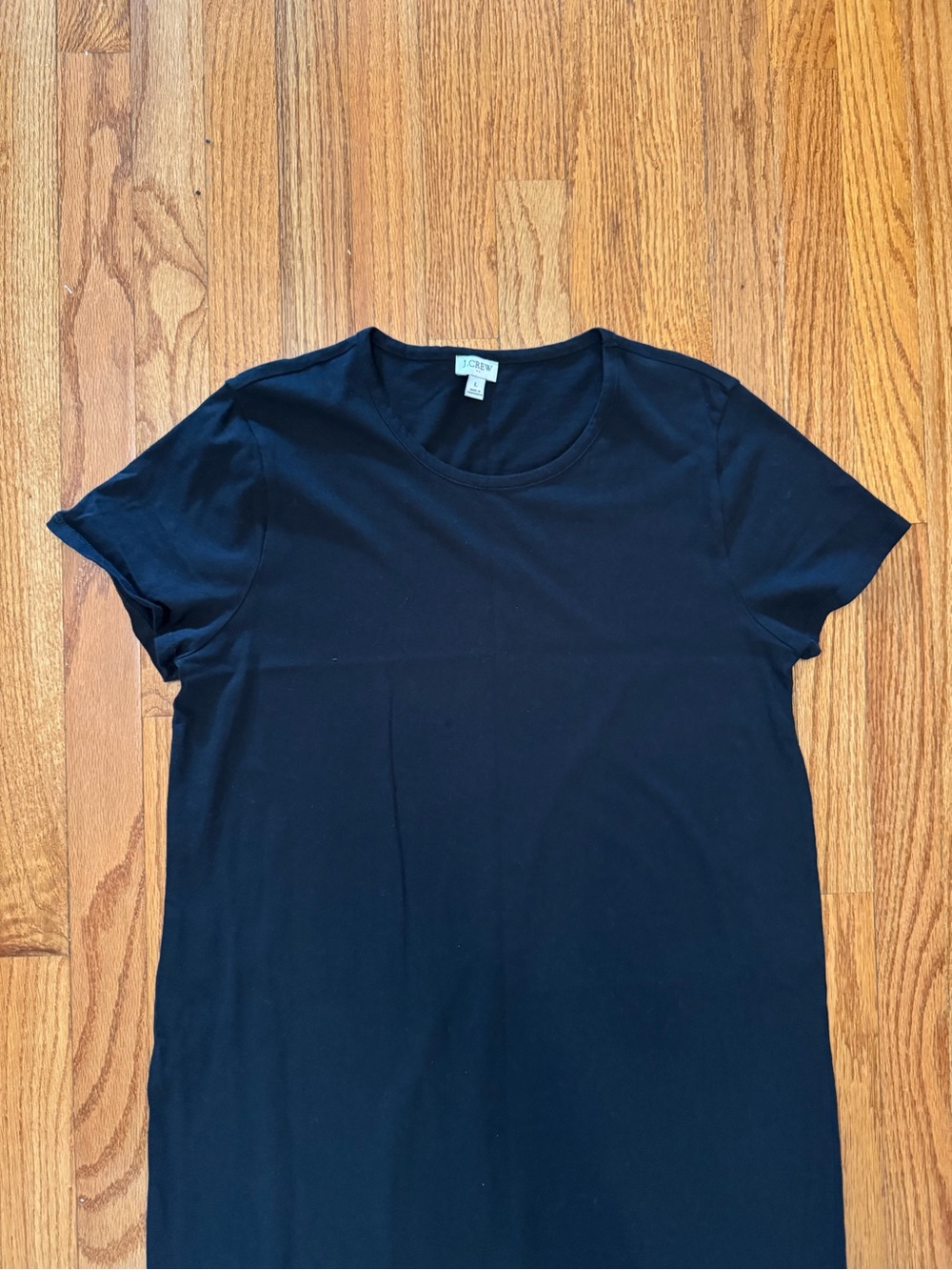 J.Crew black t-shirt dress
